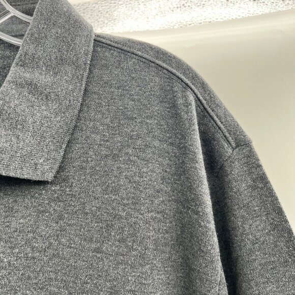 Lands' End Men's Charcoal Polo Shirt Short Sleeve Size Large - Picture 3 of 9